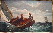 Winslow Homer Breezing Up oil painting on canvas
